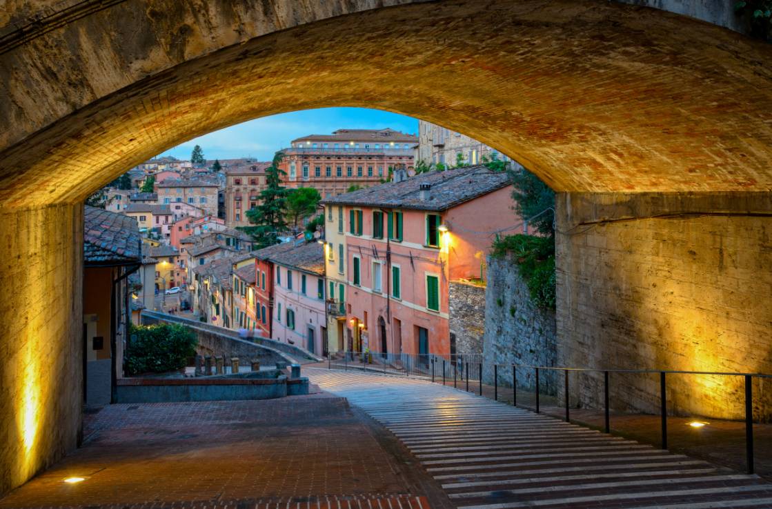 Romantico scorcio di Perugia